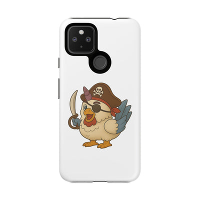 Pirate Chicken Phone Case | Fun Cartoon Cases for Kids, Unisex, Gifts for Gamers, Novelty Accessories, Adventure Theme