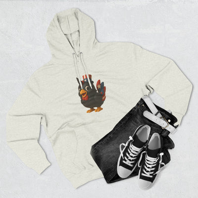 Humorous Fleece Hoodie with Quirky Chicken Design, Cozy Winter Wear, Perfect Gift for Chicken Lovers, Funny Animal Hoodie, Casual Sweatshirt