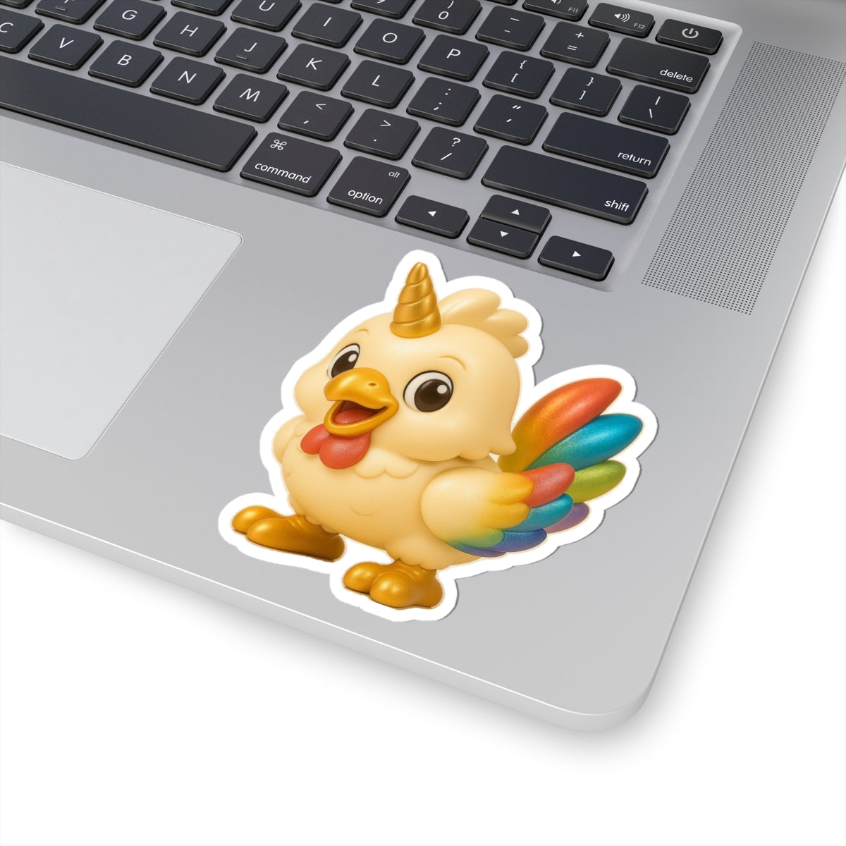 Adorable Unicorn Chicken Kiss-Cut Stickers, Cute Decals for Laptops, Journals, Kids Rooms, Birthday Gifts, Fun Decor