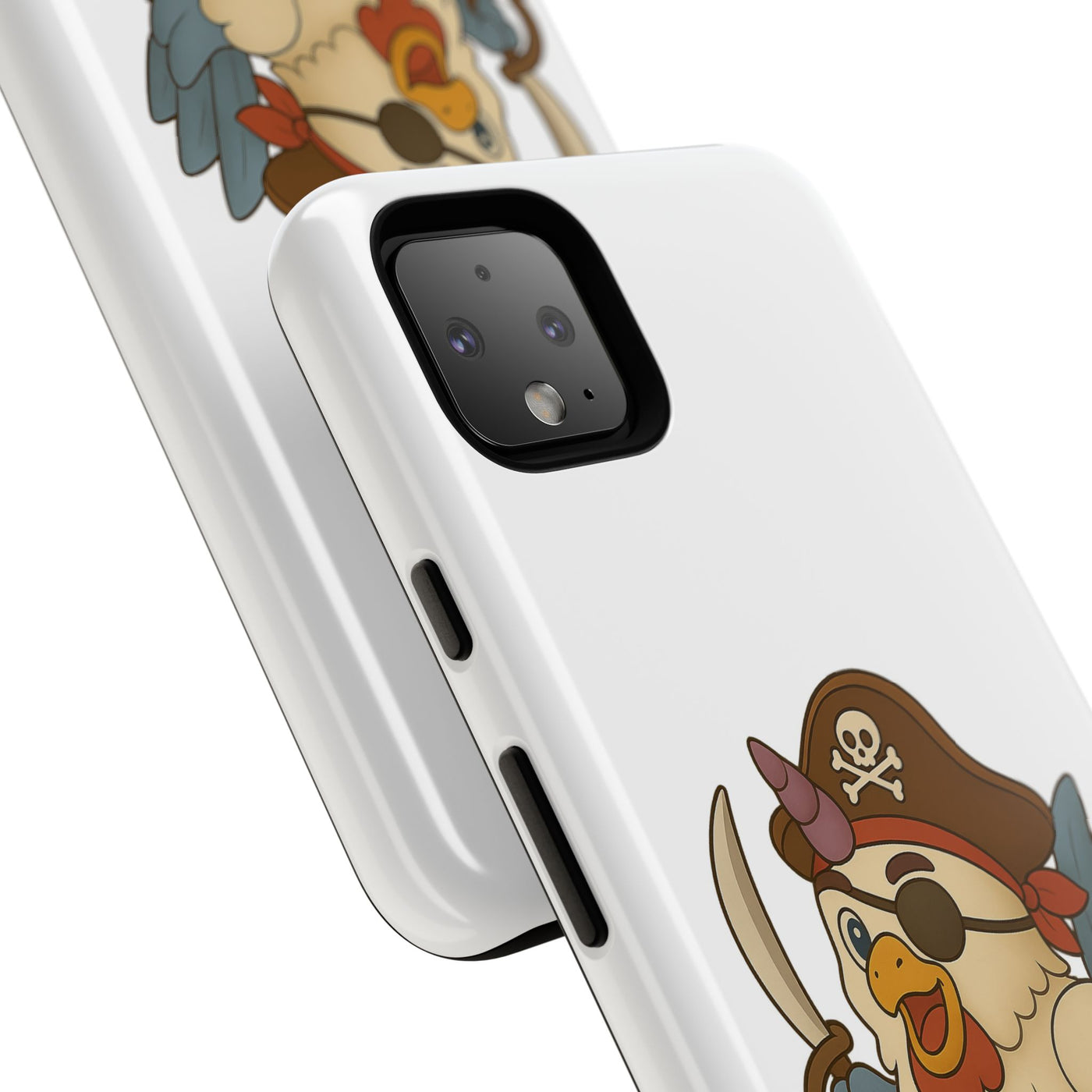 Pirate Chicken Phone Case | Fun Cartoon Cases for Kids, Unisex, Gifts for Gamers, Novelty Accessories, Adventure Theme