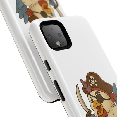 Pirate Chicken Phone Case | Fun Cartoon Cases for Kids, Unisex, Gifts for Gamers, Novelty Accessories, Adventure Theme