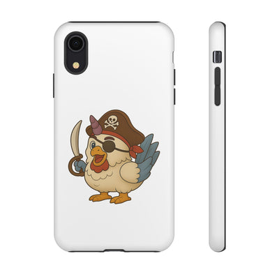 Pirate Chicken Phone Case | Fun Cartoon Cases for Kids, Unisex, Gifts for Gamers, Novelty Accessories, Adventure Theme