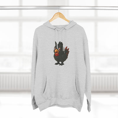 Playful Chicken Fleece Hoodie - Cozy Sweatshirt for Animal Lovers, Gift for Birthdays, Halloween, Casual Wear, Fun Style