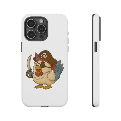 Pirate Chicken Phone Case | Fun Cartoon Cases for Kids, Unisex, Gifts for Gamers, Novelty Accessories, Adventure Theme