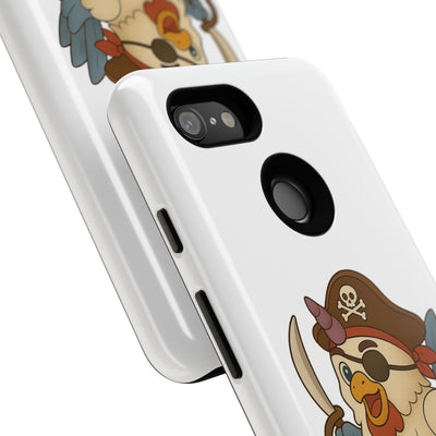 Pirate Chicken Phone Case | Fun Cartoon Cases for Kids, Unisex, Gifts for Gamers, Novelty Accessories, Adventure Theme