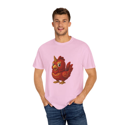 Charming Cartoon Bird Tee, Unisex T-Shirt, Cute Graphic Shirt, Fun Casual Wear, Perfect Gift for Bird Lovers