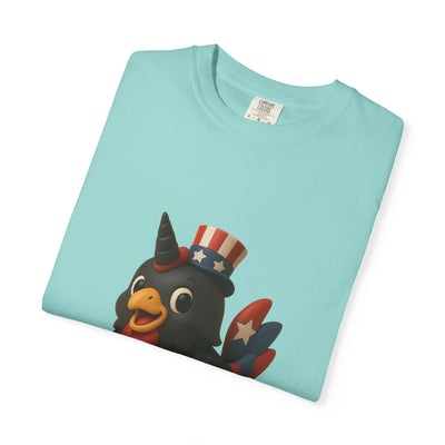 Patriotic Rooster Tee, Unisex Garment-Dyed T-shirt for 4th of July, Cute Animal Shirt, Backyard BBQ Apparel, Summer Casual Wear, [...]