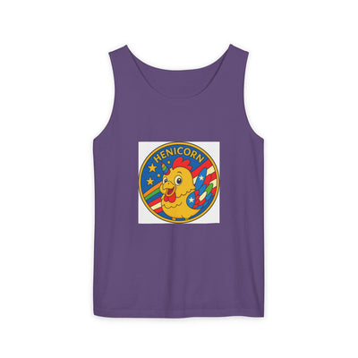 Henicorn Unisex Tank Top - Fun Graphic Tee for Summer, Gifts for Chicken Lovers, Festival Wear, Casual Wear, Unique Fashion