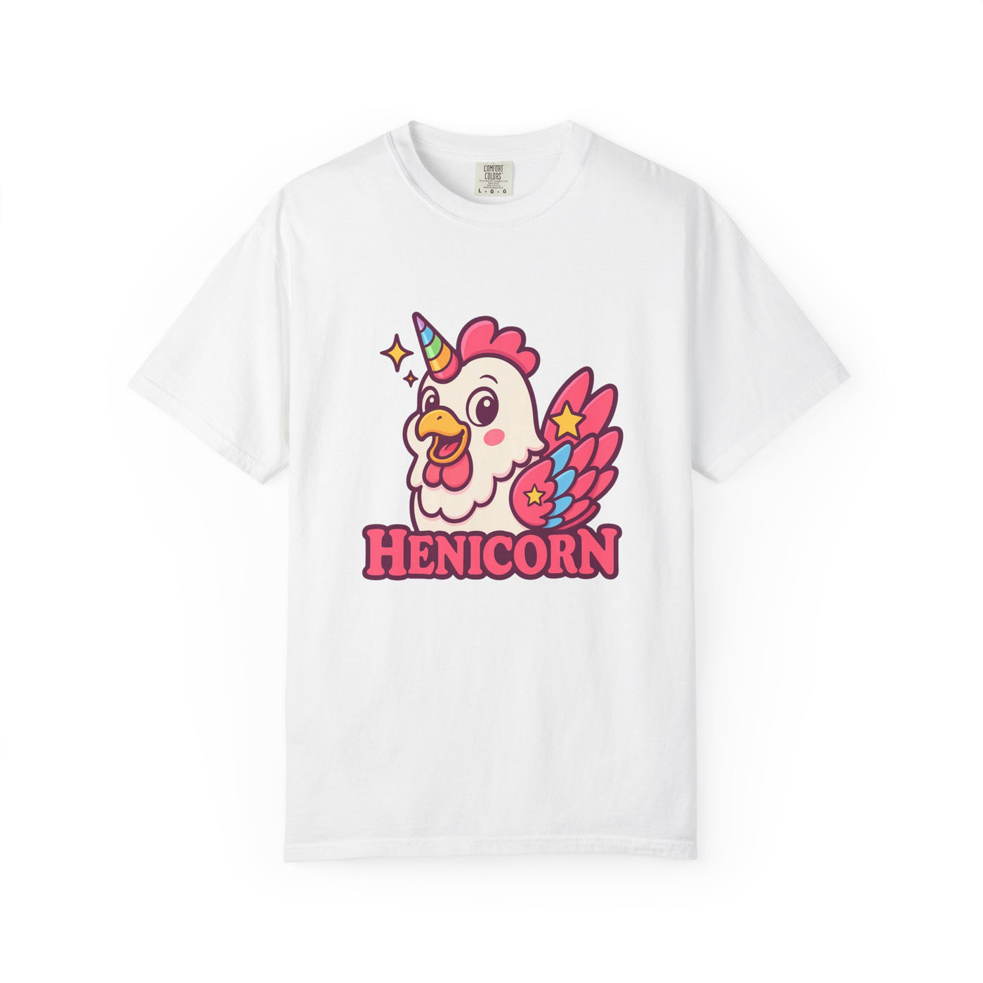 Cute Henicorn Unisex T-Shirt | Fun Gift for Unicorn Lovers, Animal Lovers, Quirky Tee, Casual Wear, Birthday Gift