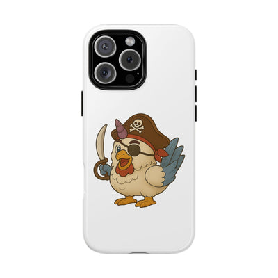 Pirate Chicken Phone Case | Fun Cartoon Cases for Kids, Unisex, Gifts for Gamers, Novelty Accessories, Adventure Theme