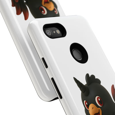 Cute Cartoon Bird Phone Case, Tough Phone Cover, Unique Gift for Bird Lovers, Fun Accessories for Kids, Christmas Present
