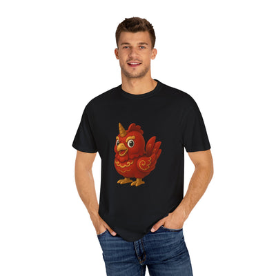 Charming Cartoon Bird Tee, Unisex T-Shirt, Cute Graphic Shirt, Fun Casual Wear, Perfect Gift for Bird Lovers