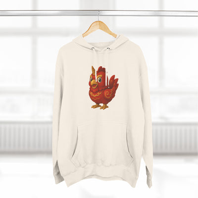 Three-Panel Fleece Hoodie