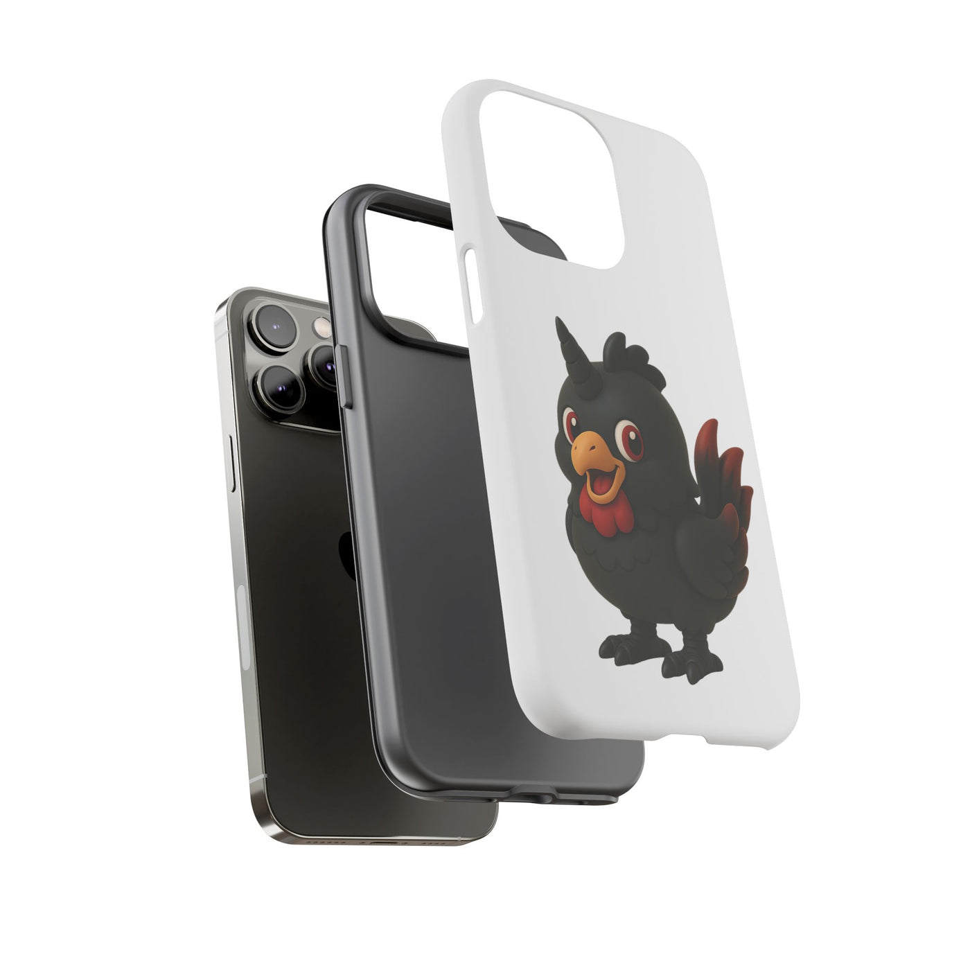 Cute Cartoon Bird Phone Case, Tough Phone Cover, Unique Gift for Bird Lovers, Fun Accessories for Kids, Christmas Present