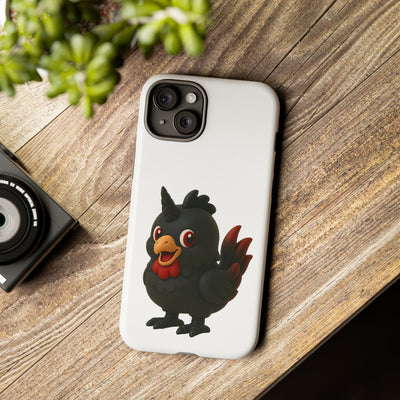 Cute Cartoon Bird Phone Case, Tough Phone Cover, Unique Gift for Bird Lovers, Fun Accessories for Kids, Christmas Present