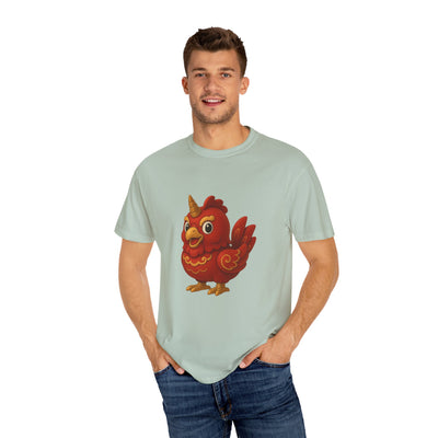 Charming Cartoon Bird Tee, Unisex T-Shirt, Cute Graphic Shirt, Fun Casual Wear, Perfect Gift for Bird Lovers