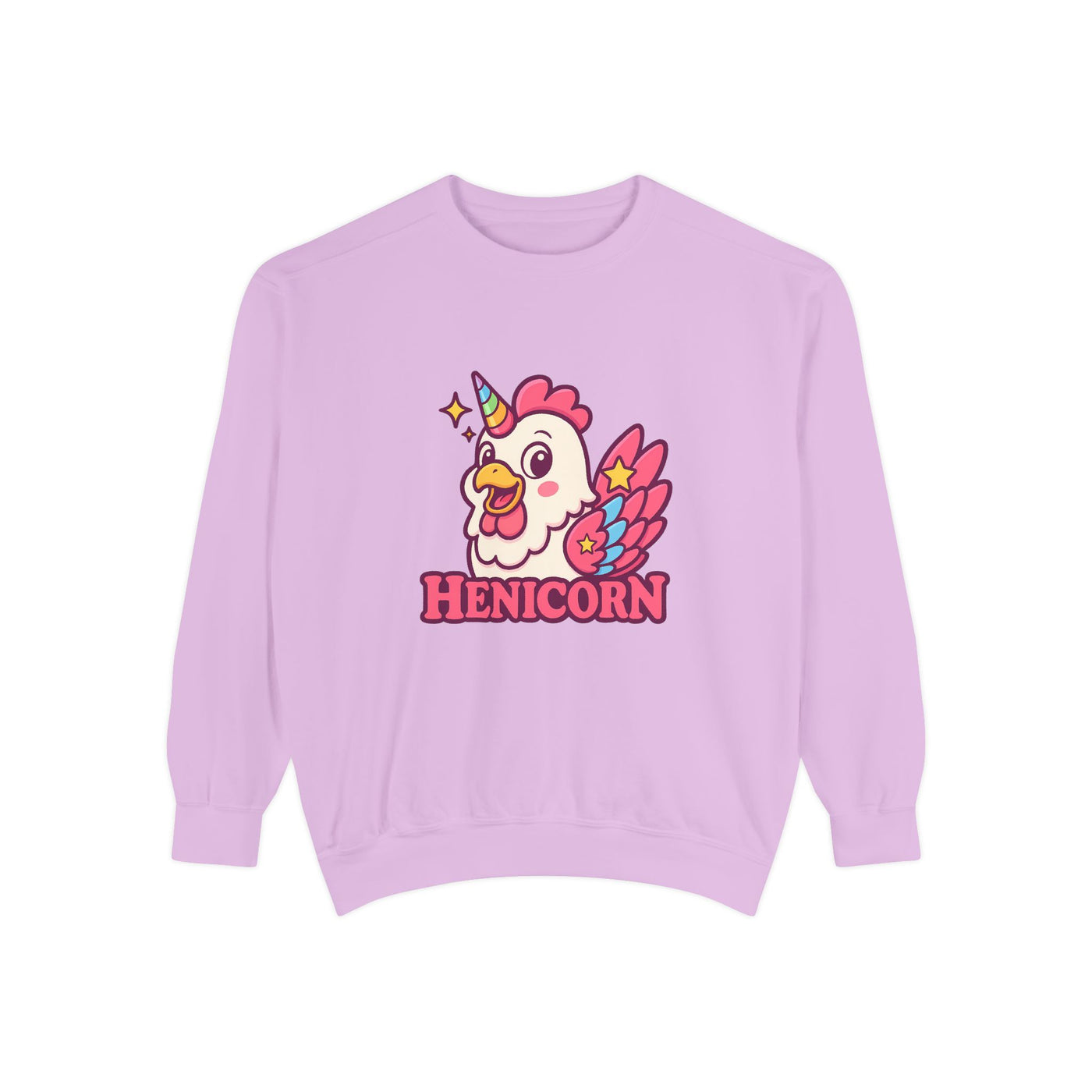 Henicorn Unisex Sweatshirt, Cute Sweater for Animal Lovers, Cozy Gift for Birthdays, Funny Chicken Apparel, Trendy Comfortable Wear