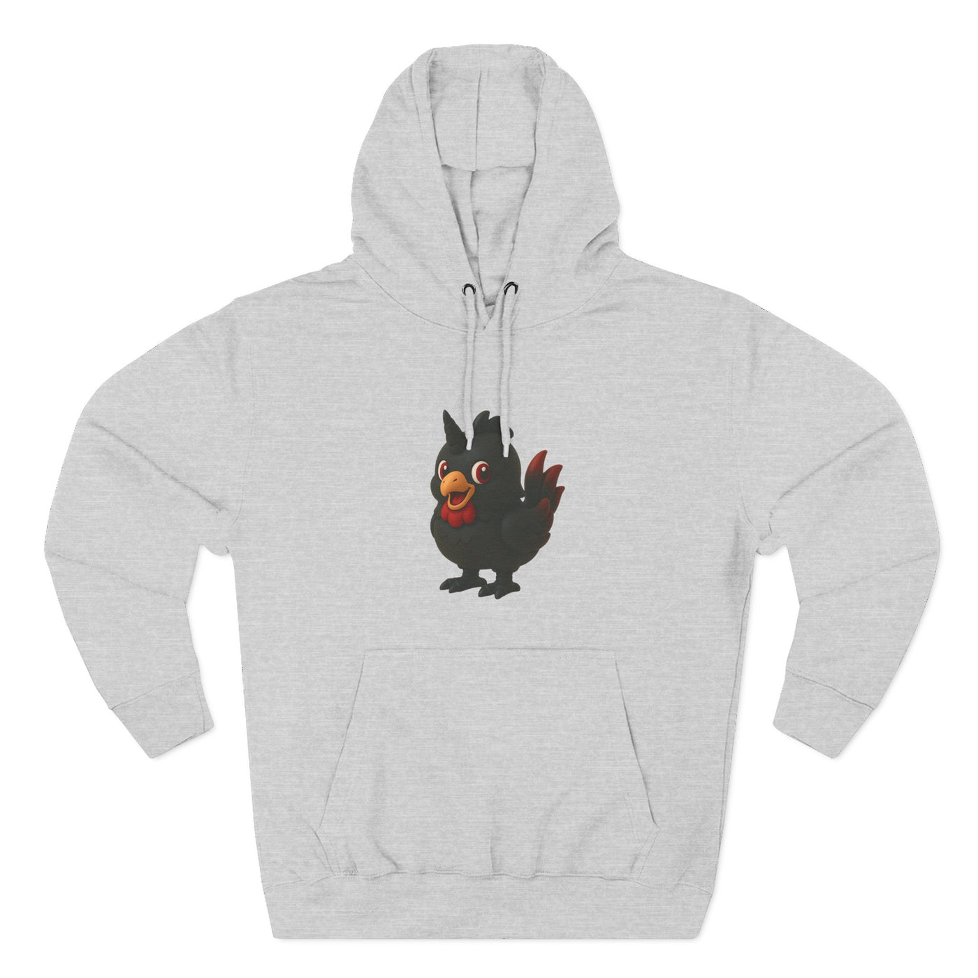 Playful Chicken Fleece Hoodie - Cozy Sweatshirt for Animal Lovers, Gift for Birthdays, Halloween, Casual Wear, Fun Style
