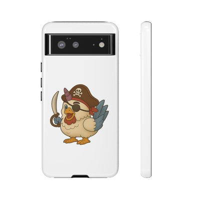 Pirate Chicken Phone Case | Fun Cartoon Cases for Kids, Unisex, Gifts for Gamers, Novelty Accessories, Adventure Theme
