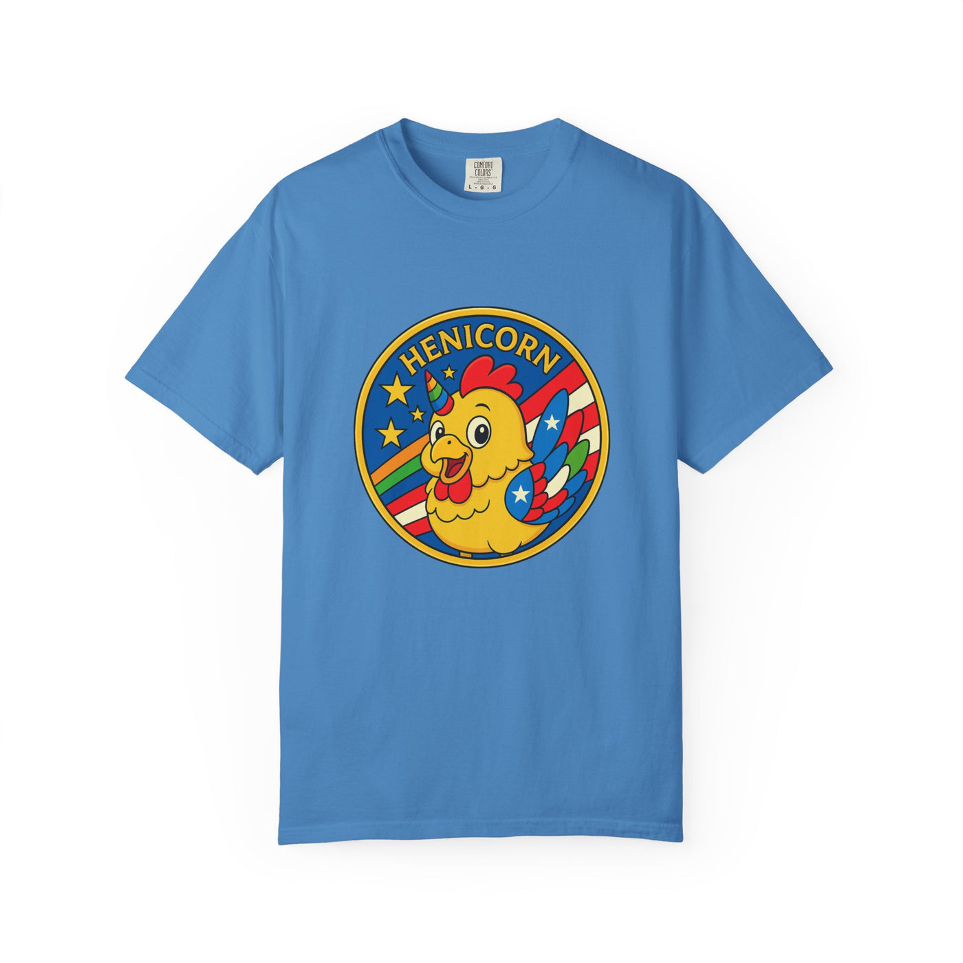 Henicorn Graphic T-Shirt, Funny Gift, Unisex Casual Tee, Quirky Apparel, Chicken Lover Shirt, Celebrate Uniqueness
