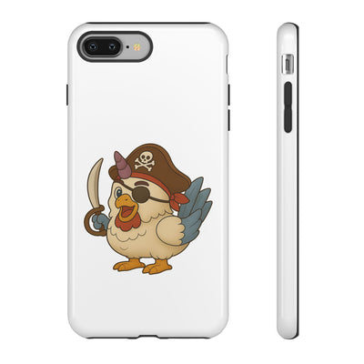 Pirate Chicken Phone Case | Fun Cartoon Cases for Kids, Unisex, Gifts for Gamers, Novelty Accessories, Adventure Theme