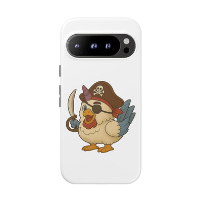 Pirate Chicken Phone Case | Fun Cartoon Cases for Kids, Unisex, Gifts for Gamers, Novelty Accessories, Adventure Theme