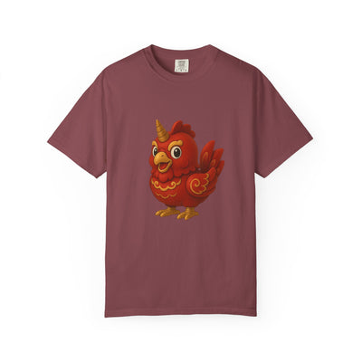 Charming Cartoon Bird Tee, Unisex T-Shirt, Cute Graphic Shirt, Fun Casual Wear, Perfect Gift for Bird Lovers