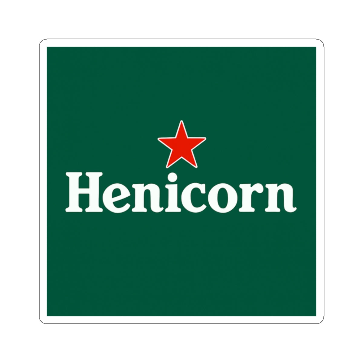 Henicorn Kiss-Cut Stickers | Fun Decor, Laptop Stickers, Gift Ideas, Party Favors, Customizable Wall Art