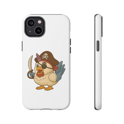 Pirate Chicken Phone Case | Fun Cartoon Cases for Kids, Unisex, Gifts for Gamers, Novelty Accessories, Adventure Theme