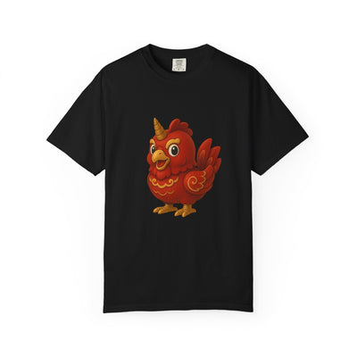Charming Cartoon Bird Tee, Unisex T-Shirt, Cute Graphic Shirt, Fun Casual Wear, Perfect Gift for Bird Lovers