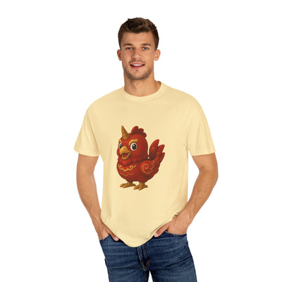 Charming Cartoon Bird Tee, Unisex T-Shirt, Cute Graphic Shirt, Fun Casual Wear, Perfect Gift for Bird Lovers