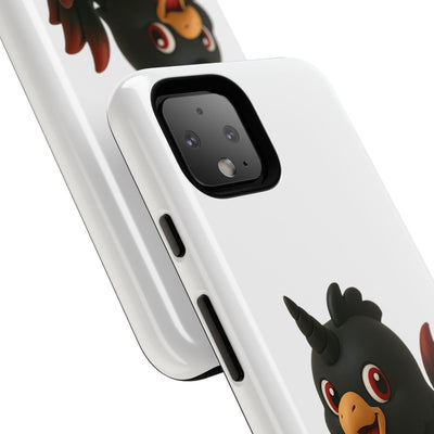 Cute Cartoon Bird Phone Case, Tough Phone Cover, Unique Gift for Bird Lovers, Fun Accessories for Kids, Christmas Present