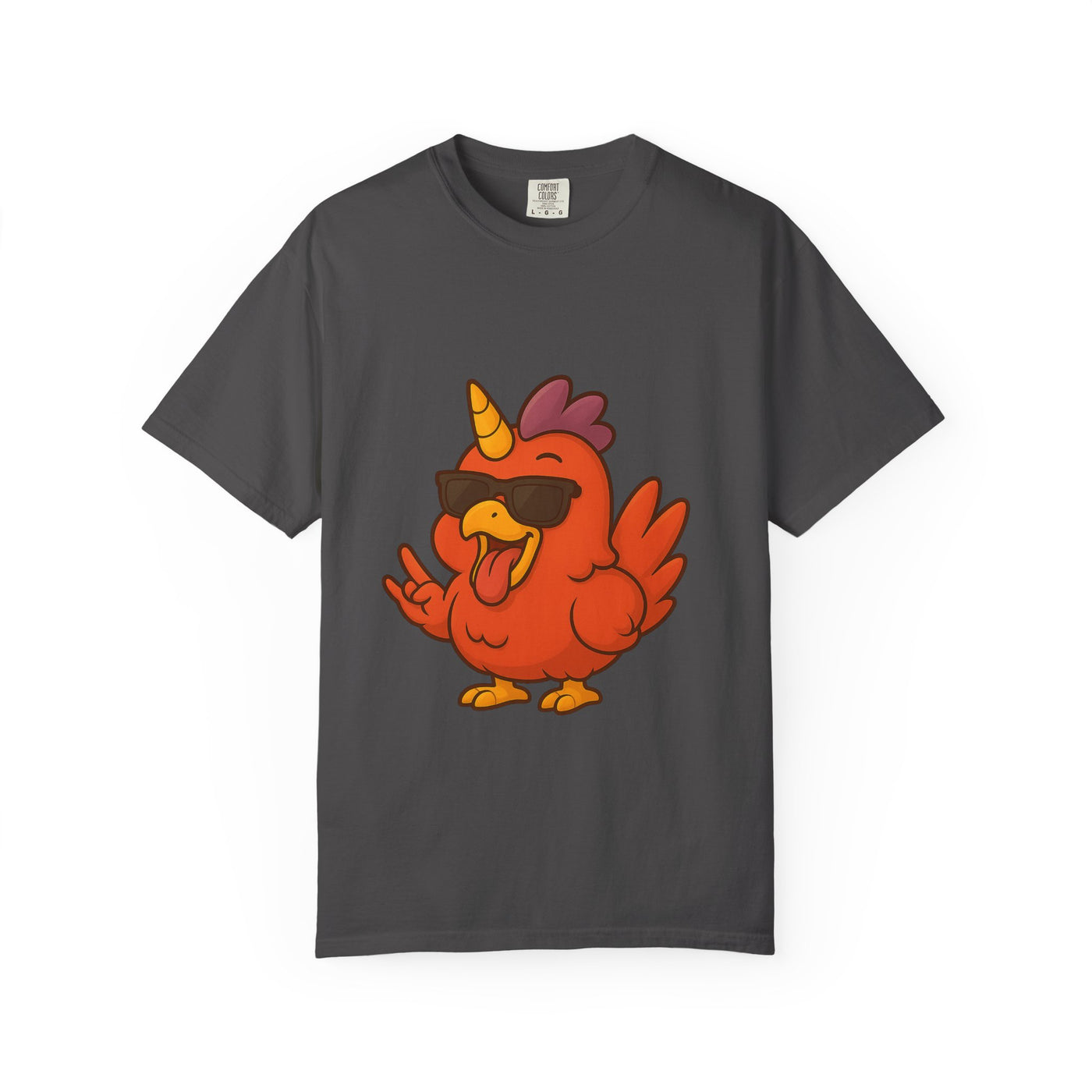 Cool Chicken Unicorn Graphic T-Shirt, Fun Tee for Animal Lovers, Summer Casual Wear, Gift for Birthdays, Festive Celebrations