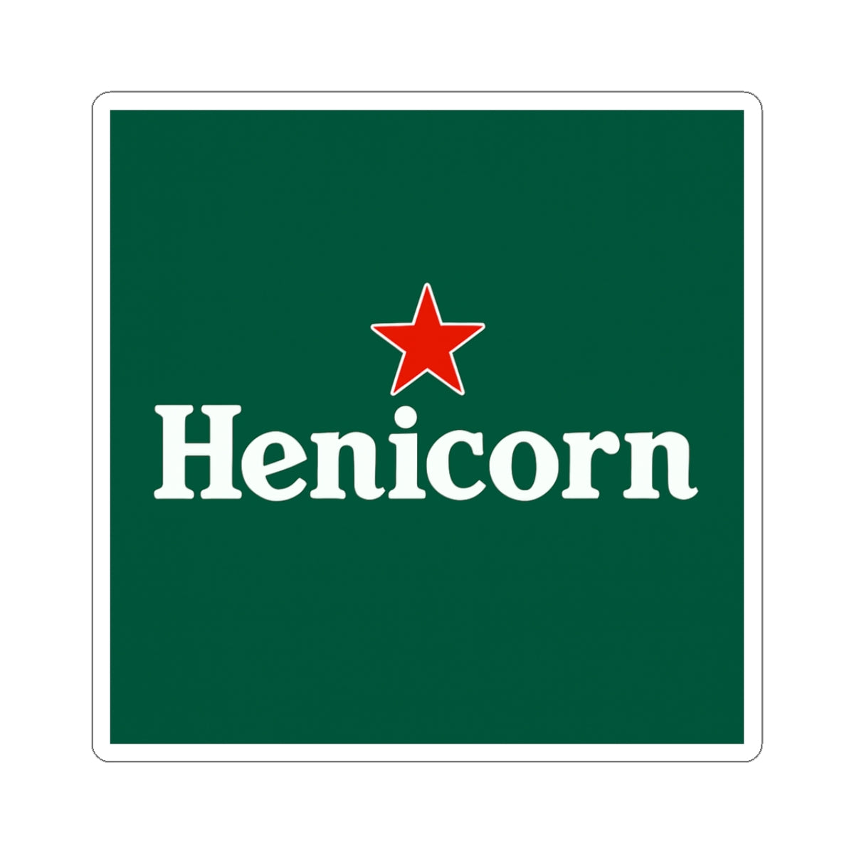 Henicorn Kiss-Cut Stickers | Fun Decor, Laptop Stickers, Gift Ideas, Party Favors, Customizable Wall Art