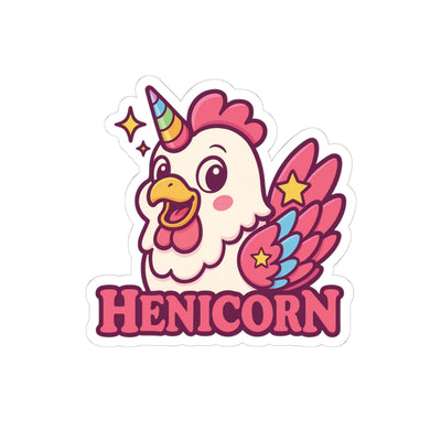 Cute Henicorn Kiss-Cut Stickers, Laptop Décor, Scrapbooking, Gift for Unicorn Lovers, Party Favors, Kids' Stickers