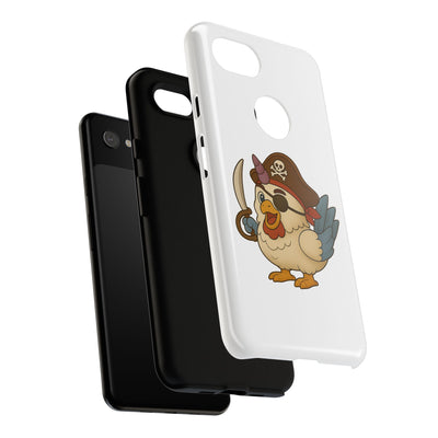 Pirate Chicken Phone Case | Fun Cartoon Cases for Kids, Unisex, Gifts for Gamers, Novelty Accessories, Adventure Theme