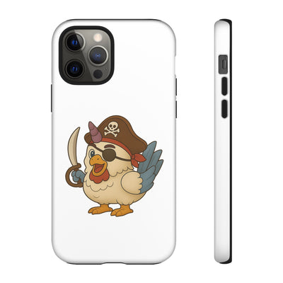 Pirate Chicken Phone Case | Fun Cartoon Cases for Kids, Unisex, Gifts for Gamers, Novelty Accessories, Adventure Theme