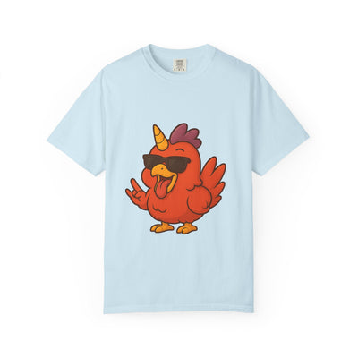 Cool Chicken Unicorn Graphic T-Shirt, Fun Tee for Animal Lovers, Summer Casual Wear, Gift for Birthdays, Festive Celebrations