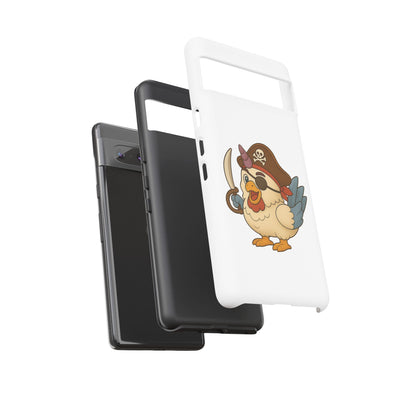 Pirate Chicken Phone Case | Fun Cartoon Cases for Kids, Unisex, Gifts for Gamers, Novelty Accessories, Adventure Theme