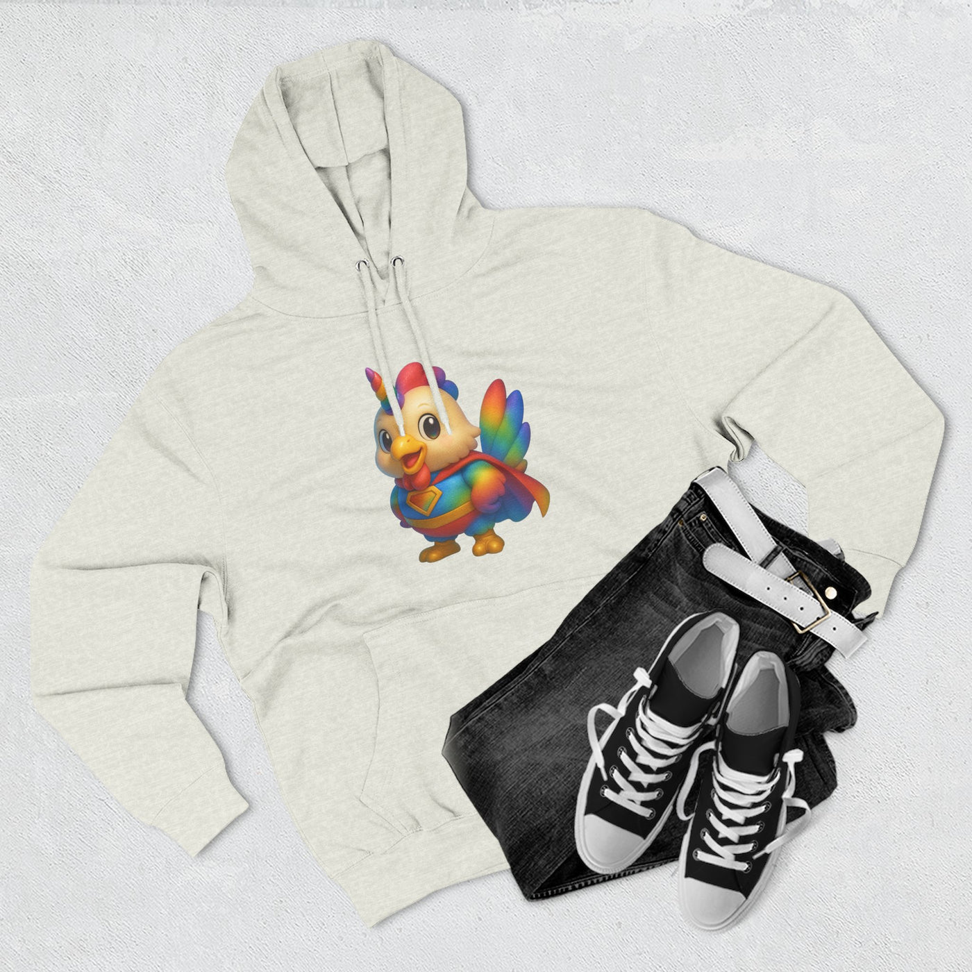 Rainbow Unicorn Hoodie, Cute Animal Sweatshirt, Cozy Fleece Pullover, Gifts for Kids, Perfect for Birthdays or Holidays