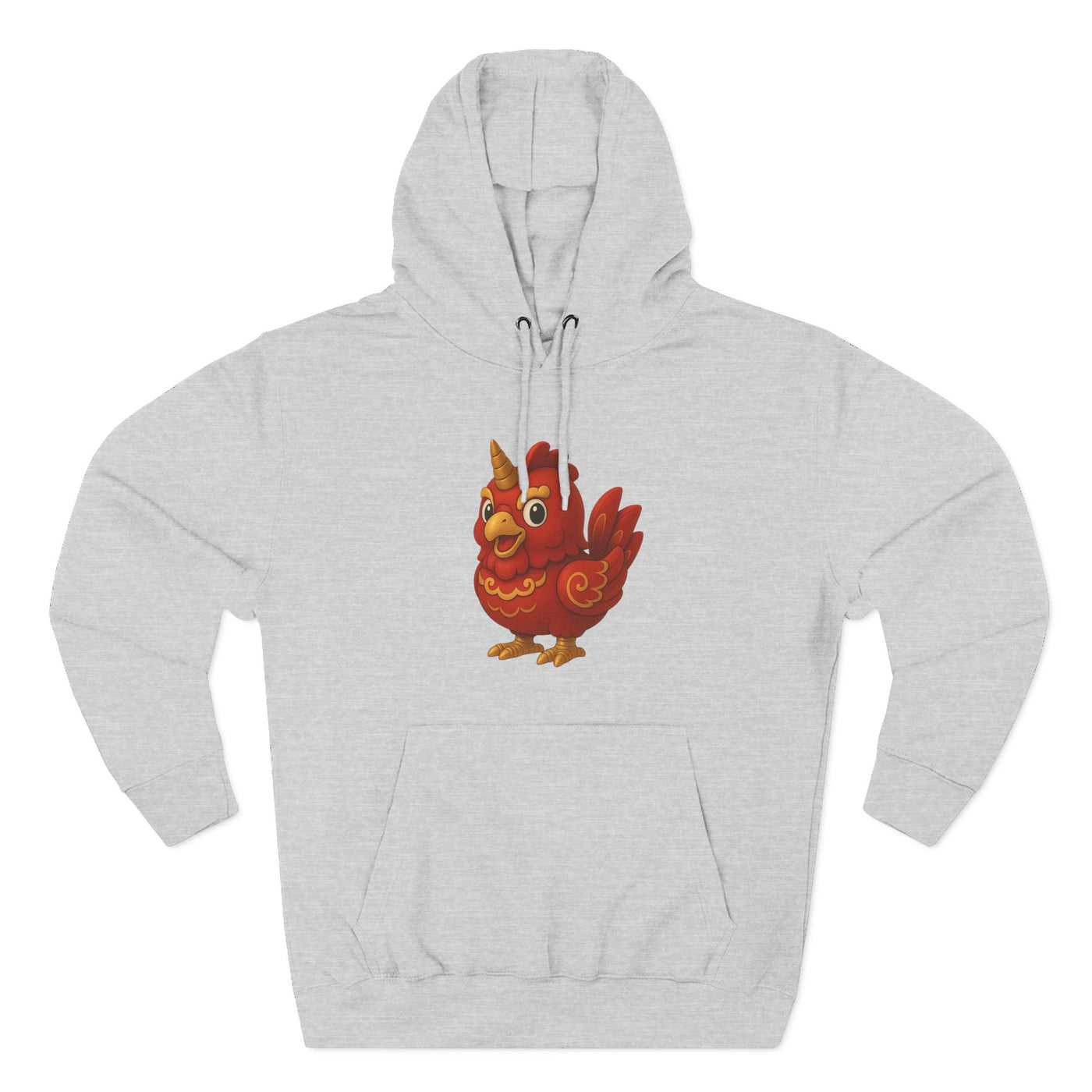 Three-Panel Fleece Hoodie
