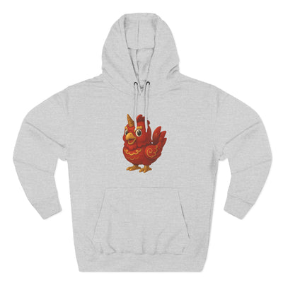 Three-Panel Fleece Hoodie
