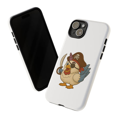 Pirate Chicken Phone Case | Fun Cartoon Cases for Kids, Unisex, Gifts for Gamers, Novelty Accessories, Adventure Theme