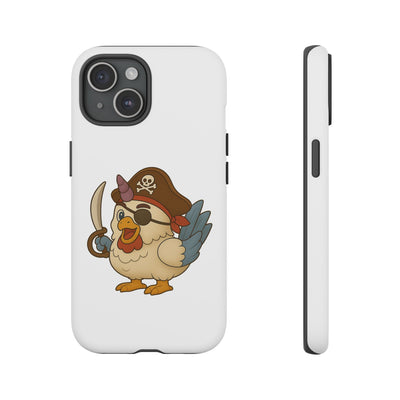 Pirate Chicken Phone Case | Fun Cartoon Cases for Kids, Unisex, Gifts for Gamers, Novelty Accessories, Adventure Theme