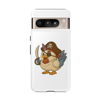 Pirate Chicken Phone Case | Fun Cartoon Cases for Kids, Unisex, Gifts for Gamers, Novelty Accessories, Adventure Theme