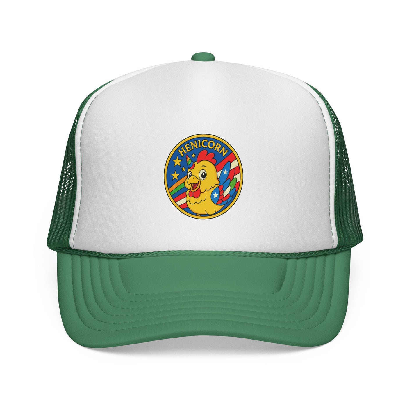 Fun Henicorn Trucker Cap - Whimsical Hat for Festivals, Birthdays, Gifts, Outdoor Adventures, Summer Style