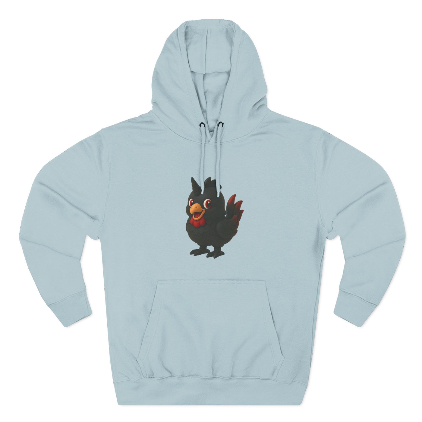 Playful Chicken Fleece Hoodie - Cozy Sweatshirt for Animal Lovers, Gift for Birthdays, Halloween, Casual Wear, Fun Style