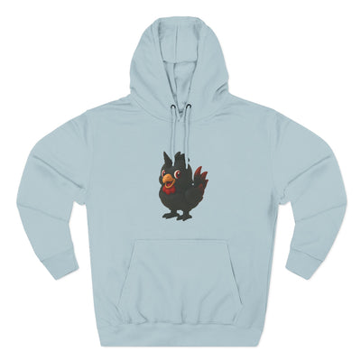 Playful Chicken Fleece Hoodie - Cozy Sweatshirt for Animal Lovers, Gift for Birthdays, Halloween, Casual Wear, Fun Style