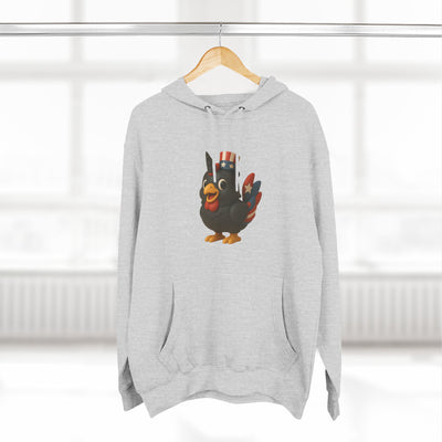 Humorous Fleece Hoodie with Quirky Chicken Design, Cozy Winter Wear, Perfect Gift for Chicken Lovers, Funny Animal Hoodie, Casual Sweatshirt