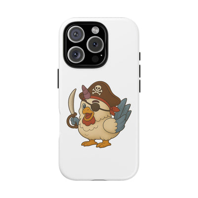 Pirate Chicken Phone Case | Fun Cartoon Cases for Kids, Unisex, Gifts for Gamers, Novelty Accessories, Adventure Theme